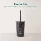 REDUCE Aspen - 20oz Vacuum Insulated Glass Tumbler - Extra Wide Straw & Lid - Image 4