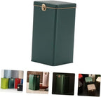 Metal Tea Black Tea Loose Leaf Condiment Organizer for Fridge Containers for Food Tea Storage Can Metal Cookie Tins Container Sealing Pot Tea Storage Container-Deep Greenx2pcs - Image 6
