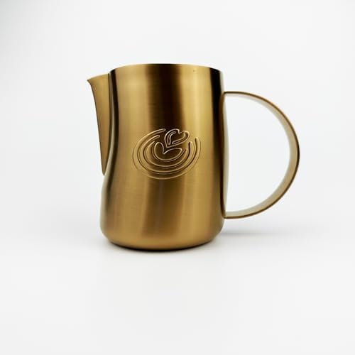 KuGuo 500ml Milk Frothing Pitcher for Latte Art Espresso, Matte Copper - Image 2