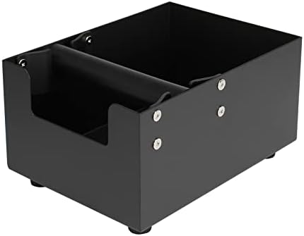 DIBTSA Espresso Knock Box,Coffee Grounds Pucks Knock Box with Removable Rubber Knock Bar and Non-Slip Base (Matte Black) by DIBTSA