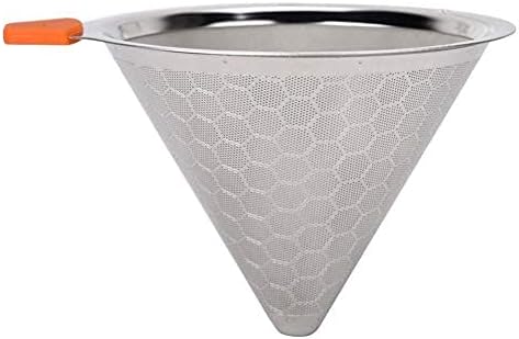 Reusable Stainless Steel Pour Over Coffee Dripper, Removable Cone Filter with Stand for Effortless Brewing - Image 7