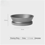Magnetic Dosing Funnel 51/53 / 58mm,Espresso Ring Anti-Spill With Strong Magnet Fit Portafilter Barista Accessories(51mm Grey) - Image 2