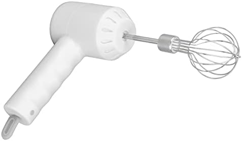 Fit Cordless Electric Hand Mixer USB Rechargable Handheld Eggbeater Electric Milk Frother with 2 Stir Sticks for Home (White), #411, WSJKASJWu4q7ghcams-11 - Image 2
