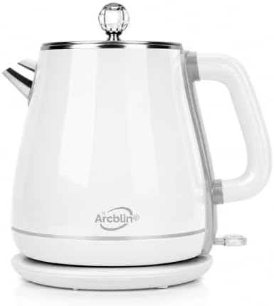 1.8L Electric Kettle, Tea Kettle with Fast Boil 1350W, Pearl White by Unknown