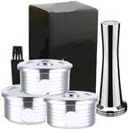 Compatible With Lavazza，EP-950 Machine Espresso Point Cup,Reusable Coffee Capsule Stainless Steel Refillable Filter Pod(3PCS-E) by Unknown