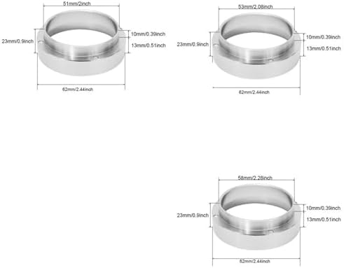 Compatible for Generic 51–58mm Aluminum Dosing Ring - Image 3