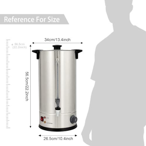 16L Commercial Coffee Urn,Stainless Steel Large Coffee Maker - Image 4