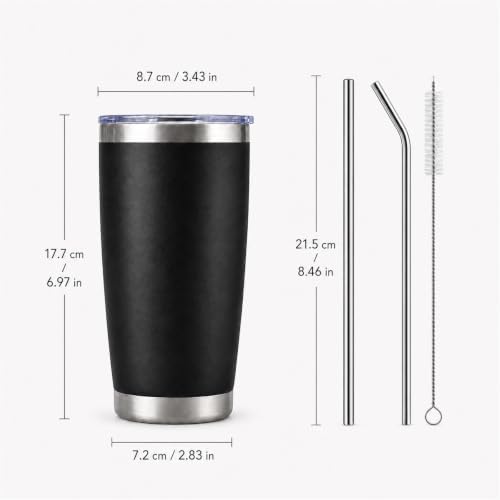 Pandance 20oz Stainless Steel Insulated Tumblers Bulk, Mix, 12 Pack - Image 3