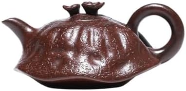 Tea Kettle Suitable For Single Use Handmade Ganoderma Lucidum Purple Clay Teapot 110ml Small Teapot Ceramic Tea Infuser by Unknown