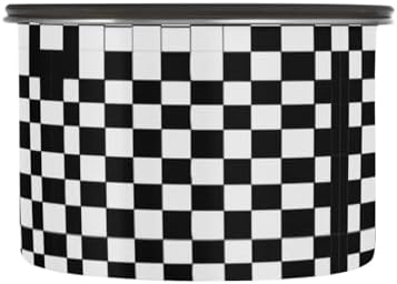 Stainless Steel Coffee Storage Containers with Airtight Lid, Black Buffalo Plaid 30oz Food Storage Container Kitchen Canister for Tea, Coffee Beans, Ground, Sugar Storage - Image 2
