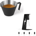 MHW-3BOMBER WDT Tool Espresso Distribution Tool with Magnetic Stand for Barista Espresso Measuring Cup 2oz Espresso Shot Cup Stainless Steel Sauce Cups by MHW-3BOMBER