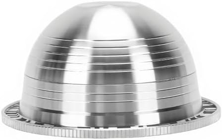 Stainless Steel Refillable Coffee Capsule, Reusable Pod for VertuoPlus to Reduce Waste, Complete Kit with Brush, Spoon and Rubber Rings (80ML) by Unknown