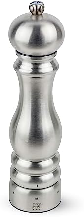 Peugeot Paris Chef Salt Mill, u'Select, 9 in, Stainless Steel by Unknown