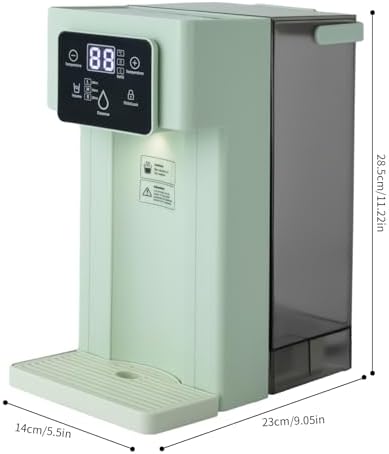 3L Instant Hot Water Dispenser, 1500W Electric Tea Kettle Large Water Boiler Maker Countertop Rectangular Water System Dispenser with NTC Probe Detect for Homes Offices Schools - Image 2