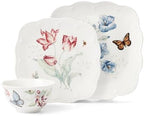 Lenox Butterfly Meadow Square Porcelain 18-Piece Dinnerware Set for 6 - Image 2