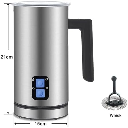 Automatic Milk Frother,4-in-1 Hot & Cold Coffee Foamer, Stainless Steel Milk Mixer, for Coffee, Latte, Hot Chocolate Milk Machine - Image 6