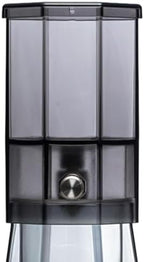 Iced Coffee Maker Cold Brew Coffee Maker Glass Carafe Drip Coffee Maker Glass Pitcher Portable Build Heat Resistant Lid Detachable Washable Parts Comp, Black - Image 2