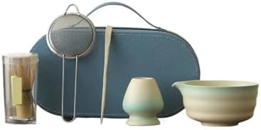 5/8pcs Matcha Tea Sets Whisk Ceramic Bowl With Spout Tea-making Tools(5pcs-003) by Unknown