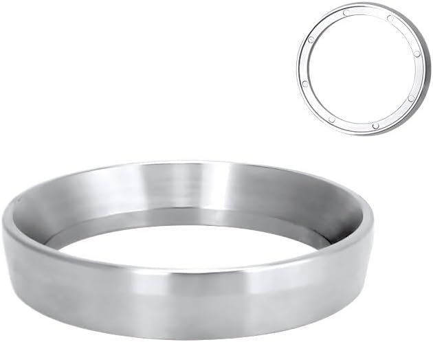 Coffee Dosing Ring Magnetic 51mm 53mm 58mm Stainless Steel Espresso Funnel Compatible with Delonghi Breville Portafilter Barista Accessories(51mm) by Unknown