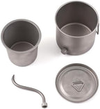 400ml Camping Kettles for Boiling Water, Coffee Kettle with Folding Handle+Removable Coffee Spout Coffee Pot with Coffee Filter/Small Cup, Lightweight Tea Kettle for Picnic Backpacking Hiking - Image 7