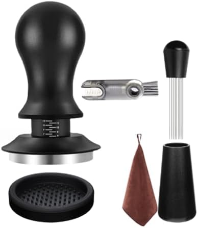 Espresso Accessories 6-Piece Set with 53mm Tamper & WDT Tool Kit by Unknown
