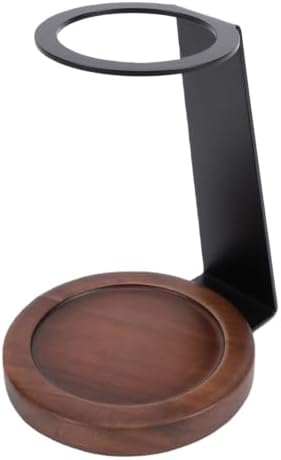 Gonetre Pour Over Coffee Dripper Stand with Solid Wood Base and Metal - Image 6