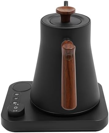 Electric Gooseneck Kettle, 0.9L 304 Stainless Steel Coffee Kettle W/Base, Auto Shutoff Anti-Dry Protection,Temp Range Of 104-212°F With ±1°F Accuracy For Home Offices, Restaurants. (Black) - Image 5
