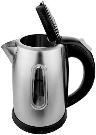 1 Liter Stainless Steel Cordless Electric Kettle – Fast Boil Hot Water Heater with Auto Shut-Off, BPA-Free, 360° Swivel Base, for Tea, Coffee & Instant Meals (Silver) - Image 4