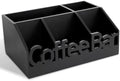 Coffee Bar Organizer Countertop, Wood Tea & Coffee Pod Station Caddy, Black by ADDFITHOUSE