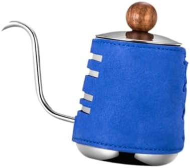 Gooseneck Coffee Kettle Pour Over Kettle Drip Pot Tea Kettle with Handleless Control and Stainless Steel Construction for and Fast Heating, Blue - Image 6