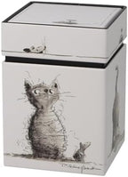 Goebel Peter Schnellhardt Tea Tin with Cat Band by Goebel