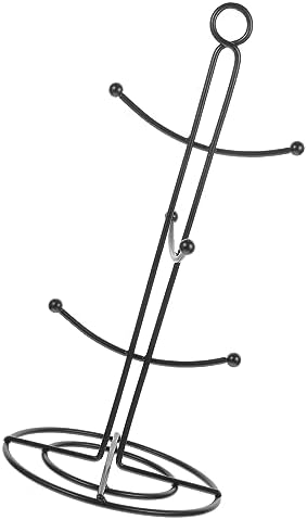 Cup Stand,Mug Stand,Coffee Mug Holder Tea Cup Tree Counters Stand Station Organizer Wrought Iron Bar Accessory Mug Stands - Image 2