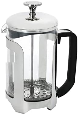 La Cafetière Roma 8 Cup Cafetière, Stainless Steel French Press Coffee Maker, 850ml Heat Resistant Cafetière with Fine-Mesh Filter, Ideal for Loose Tea and Ground Coffee, Dishwasher Safe by La+Cafeti%C3%A8re