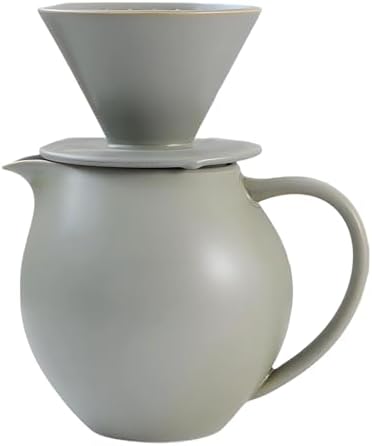 Elegant Ceramic Pours Over Coffee Maker Set with Dripper and 830ml Pots for Home Offices and Cafes Restaurant - Image 6