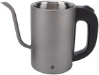 Gooseneck electric kettle, 600 watts, 0.8 liter capacity, automatic shut off, suitable for pour over coffee and tea - Image 4