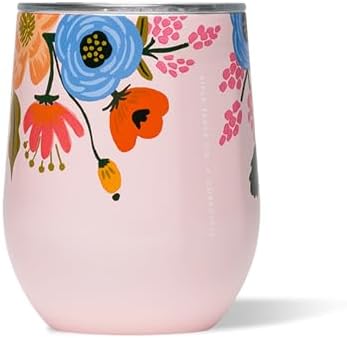 Corkcicle x Rifle Paper Co. 12 oz Insulated Tumbler, Blush Lively Floral by Corkcicle