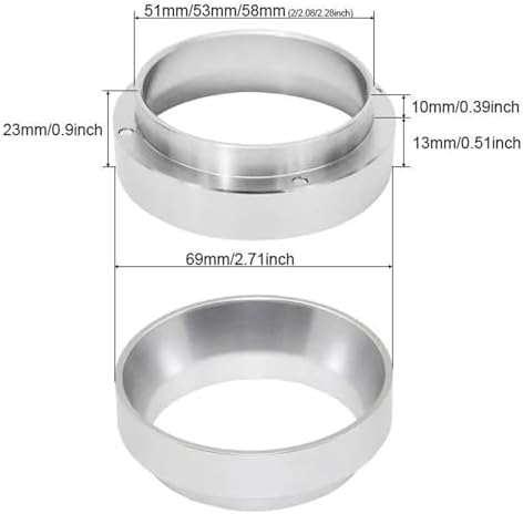 Compatible for Generic 51–58mm Aluminum Dosing Ring - Image 5