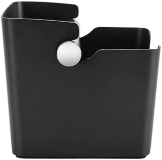 DIBTSA Knock Box Espresso, Stainless Steel Knock Box for Coffee Grounds, with Removable Rubber Bar and Anti-slip Pad, Large, Black - Image 5