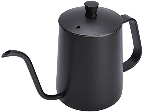 Stainless Steel Gooseneck Tea Kettle, Long Narrow Spout Drip Pot, Teapot for Stovetop for Use In Home, Office and Other Environments (600ml Teflon Black) - Image 7