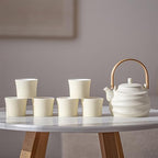 Water Pitcher Tea Set Set for Home Living Room Cold Kettle Ceramic Afternoon Tea teapot Tea Cup Tea Party Essentials Water Jug - Image 5