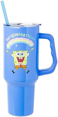 Silver Buffalo Spongebob Squarepants Imagine, Stainless Steel Tumbler, 40oz by SilverBuffalo
