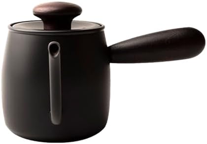 304 Stainless Steel Gooseneck Kettle, Elegant Coffee Pot with Lid for Precision Pouring, Ideal for Tea and Coffee Lovers (Black) - Image 3