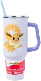 Silver Buffalo Pokémon Eevee, Stainless Steel Tumbler, 40oz by SilverBuffalo