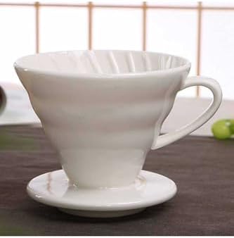 SODEF V60 02 Ceramic Pour Over Coffee Dripper White 102ml Capacity for Brew - Image 3