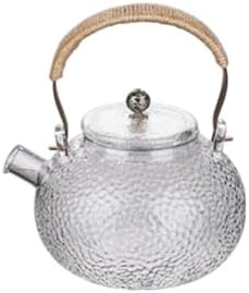 Tea Pots For Loose Tea 700mL-800mL Glass Teapot Thickened Teapot Filter Single Pot High Temperature Resistant Floral Teapot Black Tea Set Tea Infuser Pot by Unknown