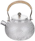 Tea Pots For Loose Tea 700mL-800mL Glass Teapot Thickened Teapot Filter Single Pot High Temperature Resistant Floral Teapot Black Tea Set Tea Infuser Pot by Unknown