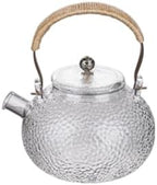 Tea Pots For Loose Tea 700mL-800mL Glass Teapot Thickened Teapot Filter Single Pot High Temperature Resistant Floral Teapot Black Tea Set Tea Infuser Pot by Unknown