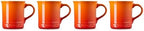 Le Creuset Stoneware Vancouver Mug, Set of 4, 14 oz. each, Flame - Image 3
