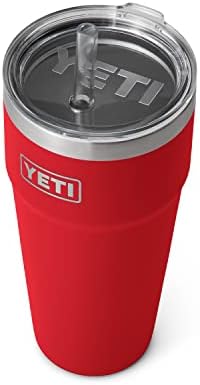 YETI Rambler 26 oz Straw Cup, Vacuum Insulated, Stainless Steel with Straw Lid by Unknown