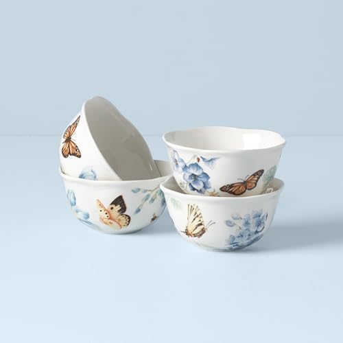 Lenox 833415 Butterfly Meadow Blue 4-Piece Dessert Bowl Set - Image 6